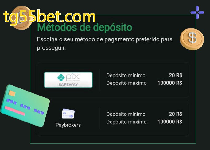 O cassino tg55bet.combet oferece uma grande variedade de métodos de pagamento