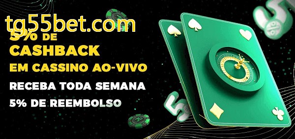 Promoções do cassino ao Vivo tg55bet.com